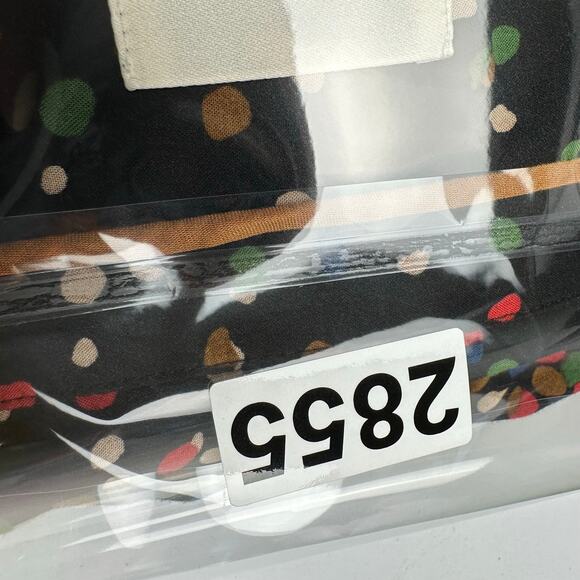 Maeve Top Womens 6 Black Polka Dot Long Sleeve Button Down Career Casual Blouse - Picture 12 of 12